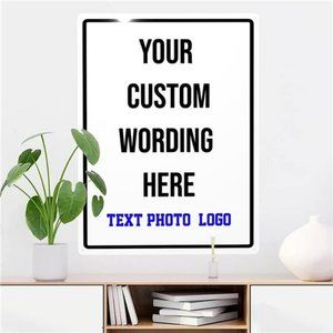 Custom Signs Outdoor Metal Signs - 12 X 8 12x16 Custom Personalized Signs